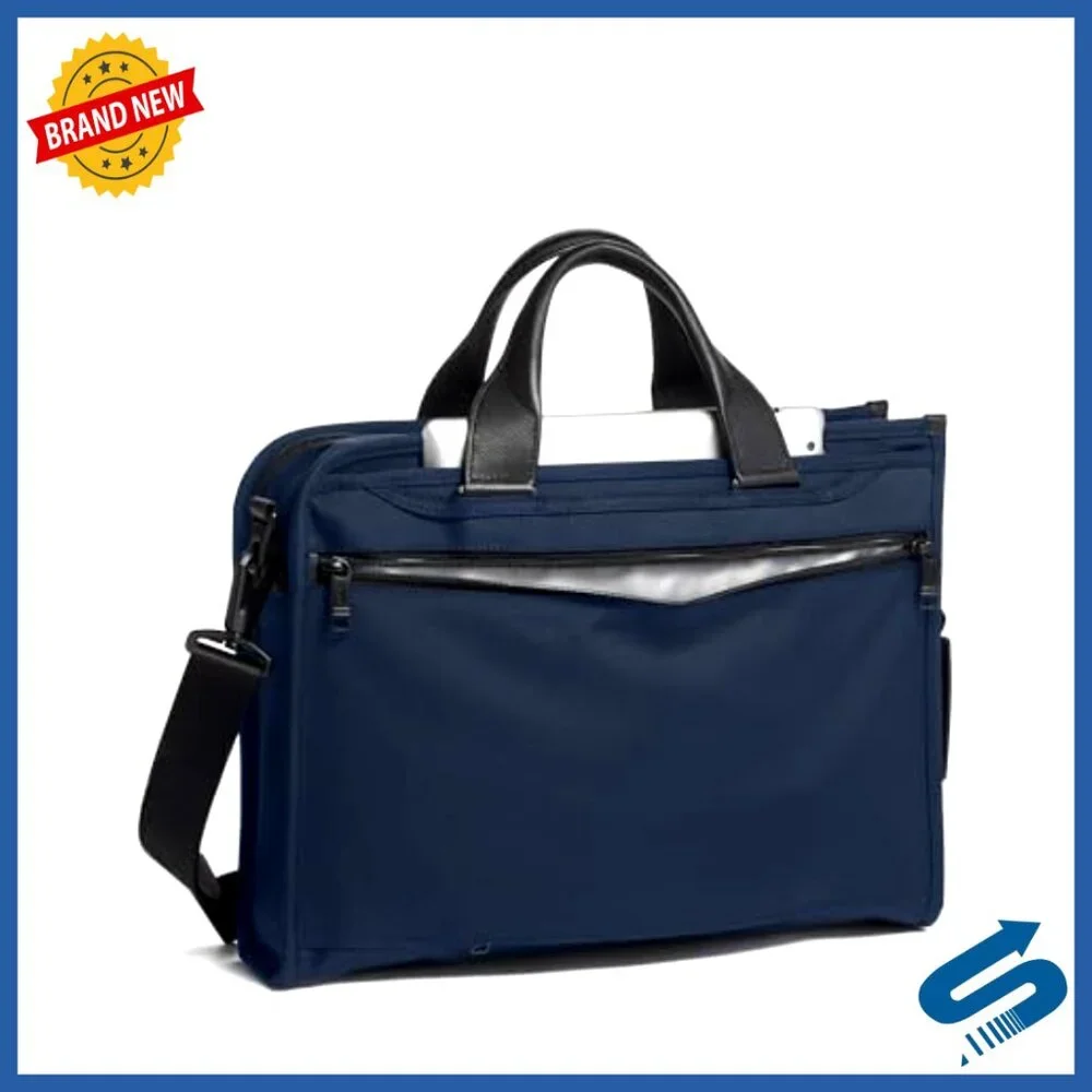 Slim Professional Portfolio Briefcase with Padded Tablet Pocket
